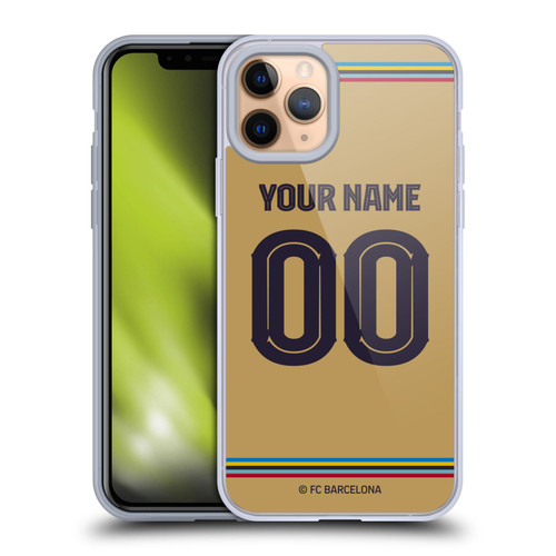 Custom Customised Personalised FC Barcelona 2022/23 Kit Away Soft Gel Case for Apple iPhone 11 Pro