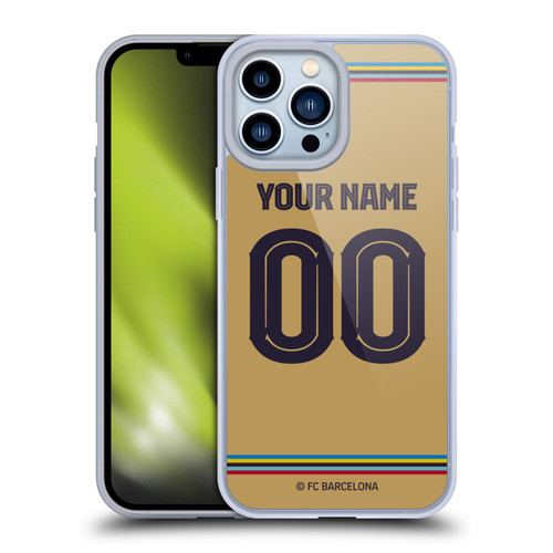 Custom Customised Personalised FC Barcelona 2022/23 Kit Away Soft Gel Case for Apple iPhone 13 Pro Max