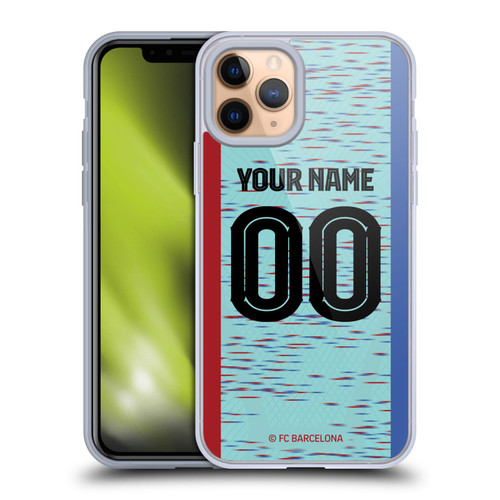 Custom Customised Personalised FC Barcelona 2023/24 Kit Third Soft Gel Case for Apple iPhone 11 Pro