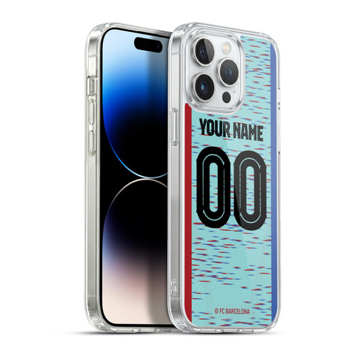 Custom Customised Personalised FC Barcelona 2023/24 Kit Third Soft Gel Case for Apple iPhone 13 Pro Max & MagSafe