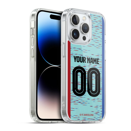 Custom Customised Personalised FC Barcelona 2023/24 Kit Third Soft Gel Case for Apple iPhone 13 Pro & MagSafe