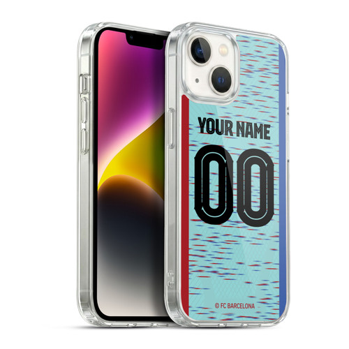 Custom Customised Personalised FC Barcelona 2023/24 Kit Third Soft Gel Case for Apple iPhone 14
