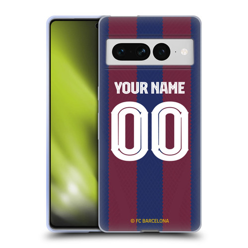 Custom Customised Personalised FC Barcelona 2023/24 Kit Home Soft Gel Case for Google Pixel 7 Pro