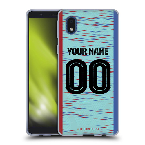 Custom Customised Personalised FC Barcelona 2023/24 Kit Third Soft Gel Case for Samsung Galaxy A01 Core (2020)