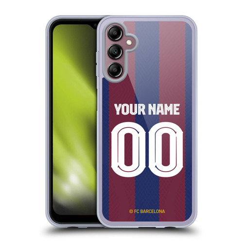 Custom Customised Personalised FC Barcelona 2023/24 Kit Home Soft Gel Case for Samsung Galaxy A14 5G