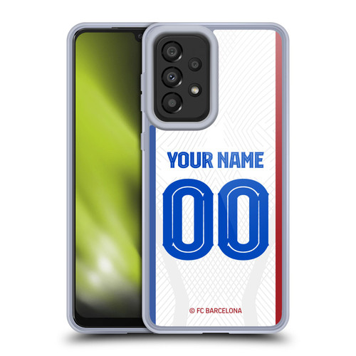 Custom Customised Personalised FC Barcelona 2023/24 Kit Away Soft Gel Case for Samsung Galaxy A33 5G (2022)