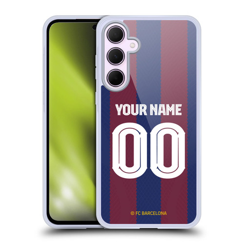 Custom Customised Personalised FC Barcelona 2023/24 Kit Home Soft Gel Case for Samsung Galaxy A35 5G