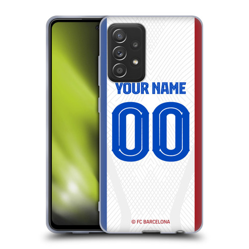 Custom Customised Personalised FC Barcelona 2023/24 Kit Away Soft Gel Case for Samsung Galaxy A52 / A52s / 5G (2021)