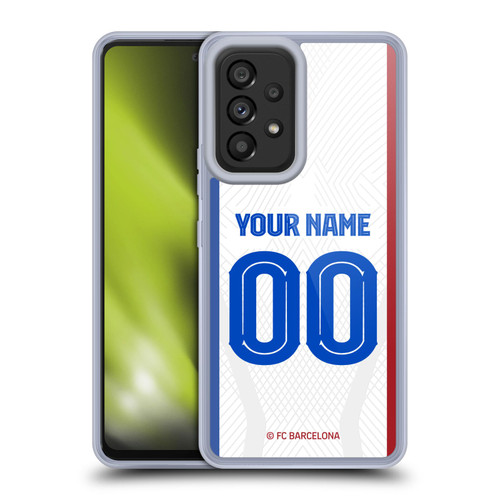 Custom Customised Personalised FC Barcelona 2023/24 Kit Away Soft Gel Case for Samsung Galaxy A53 5G (2022)