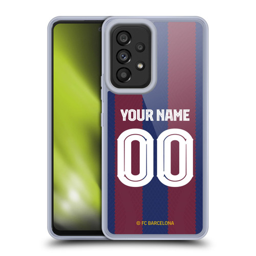 Custom Customised Personalised FC Barcelona 2023/24 Kit Home Soft Gel Case for Samsung Galaxy A53 5G (2022)