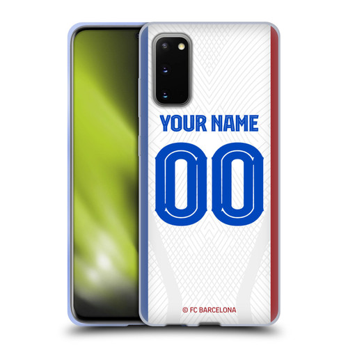 Custom Customised Personalised FC Barcelona 2023/24 Kit Away Soft Gel Case for Samsung Galaxy S20 / S20 5G