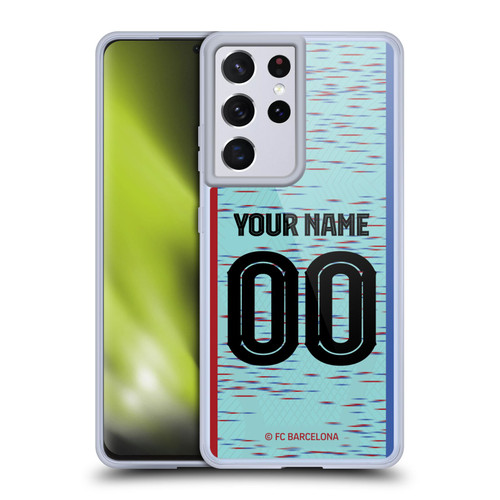 Custom Customised Personalised FC Barcelona 2023/24 Kit Third Soft Gel Case for Samsung Galaxy S21 Ultra 5G