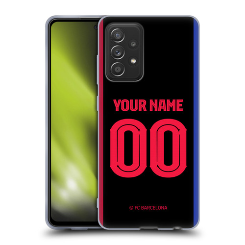 Custom Customised Personalised FC Barcelona 2024/25 Kit Away Soft Gel Case for Samsung Galaxy A52 / A52s / 5G (2021)