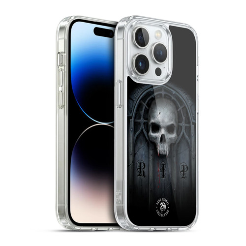 Anne Stokes Gothic Await The Night Skull Soft Gel Case for Apple iPhone 13 Pro