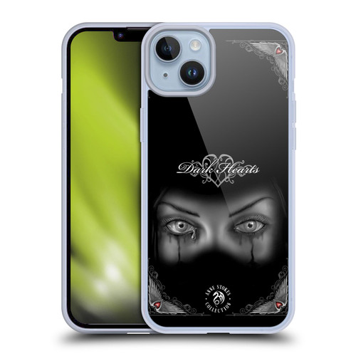 Anne Stokes Gothic Sad Eyes Soft Gel Case for Apple iPhone 14 Plus