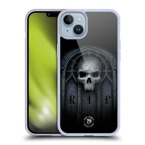 Anne Stokes Gothic Await The Night Skull Soft Gel Case for Apple iPhone 14 Plus