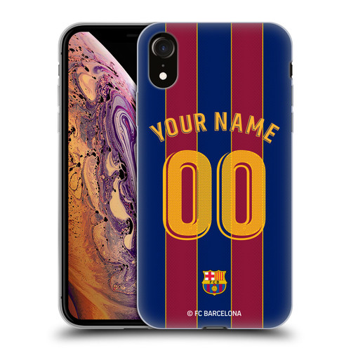 Custom Customised Personalised FC Barcelona 2020/21 Kit Home Soft Gel Case for Apple iPhone XR