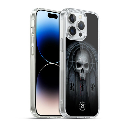Anne Stokes Gothic Await The Night Skull Soft Gel Case for Apple iPhone 14 Pro Max