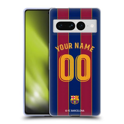Custom Customised Personalised FC Barcelona 2020/21 Kit Home Soft Gel Case for Google Pixel 7 Pro