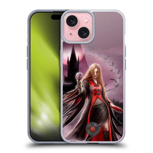 Anne Stokes Gothic Blood Moon Soft Gel Case for Apple iPhone 15