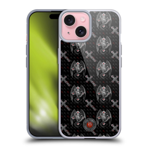 Anne Stokes Gothic Prayer Pillow Pattern Soft Gel Case for Apple iPhone 15