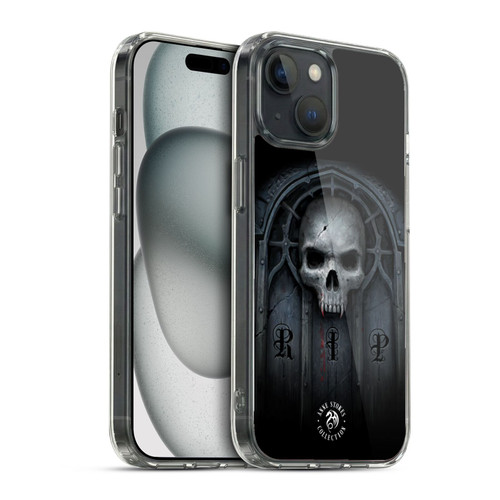 Anne Stokes Gothic Await The Night Skull Soft Gel Case for Apple iPhone 15