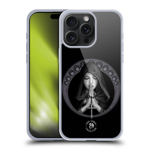 Anne Stokes Gothic Dark Prayer Art Nouveau Soft Gel Case for Apple iPhone 15 Pro Max