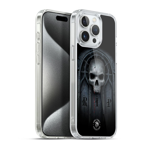 Anne Stokes Gothic Await The Night Skull Soft Gel Case for Apple iPhone 15 Pro Max