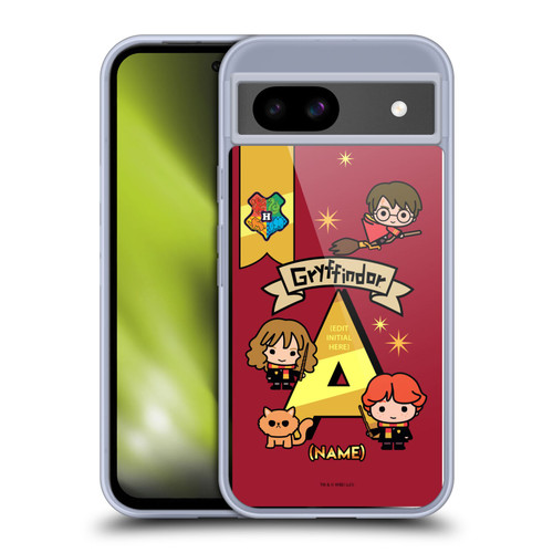 Custom Customised Personalised Harry Potter Deathly Hallows L Name Gryffindor Soft Gel Case for Google Pixel 8a