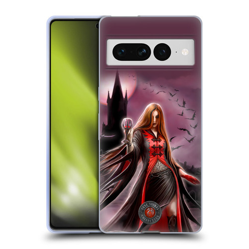 Anne Stokes Gothic Blood Moon Soft Gel Case for Google Pixel 7 Pro