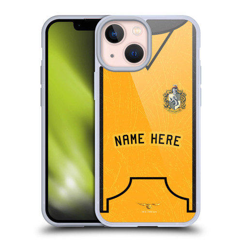 Custom Customised Personalised Harry Potter Deathly Hallows XL Hufflepuff Soft Gel Case for Apple iPhone 13 Mini