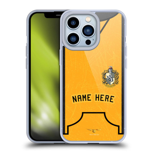 Custom Customised Personalised Harry Potter Deathly Hallows XL Hufflepuff Soft Gel Case for Apple iPhone 13 Pro