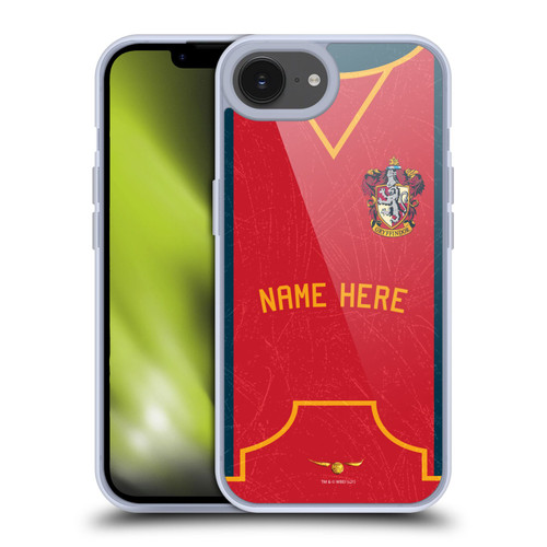 Custom Customised Personalised Harry Potter Deathly Hallows XL Gryffindor Soft Gel Case for Apple iPhone 16e