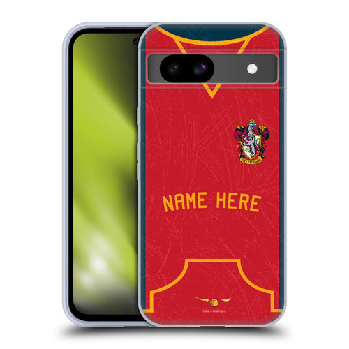 Custom Customised Personalised Harry Potter Deathly Hallows XL Gryffindor Soft Gel Case for Google Pixel 8a