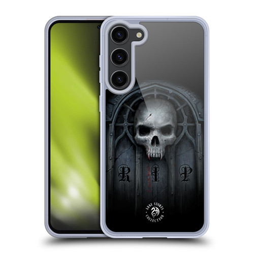 Anne Stokes Gothic Await The Night Skull Soft Gel Case for Samsung Galaxy S23+ 5G
