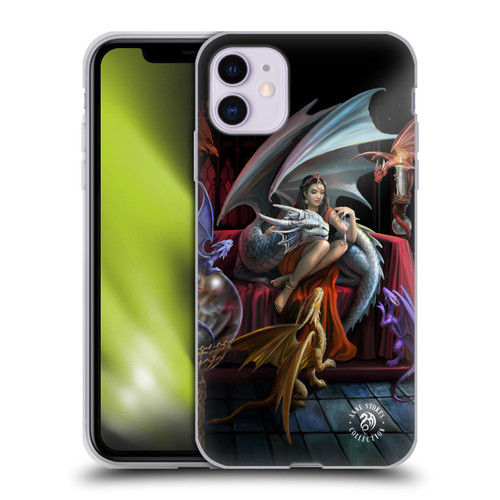 Anne Stokes Mix Fantasy Art Dragon Charm Soft Gel Case for Apple iPhone 11