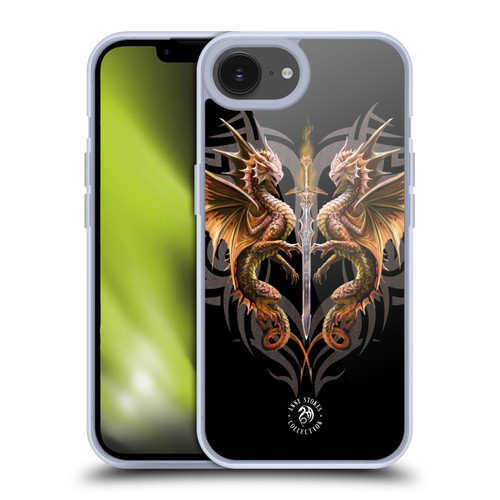 Anne Stokes Mix Fantasy Art Dragon Sword Soft Gel Case for Apple iPhone 16e