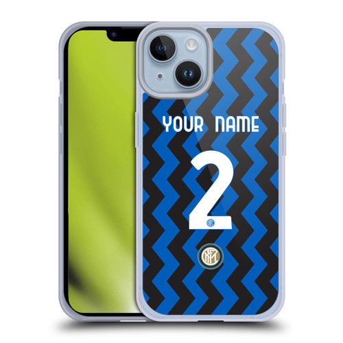 Custom Customised Personalised Inter Milan 2020/21 Crest Kit Home Soft Gel Case for Apple iPhone 14