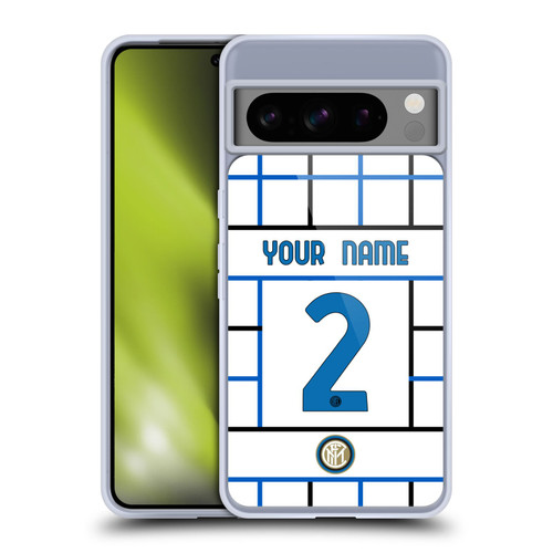 Custom Customised Personalised Inter Milan 2020/21 Crest Kit Away Soft Gel Case for Google Pixel 8 Pro