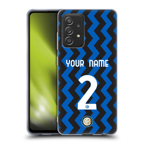 Custom Customised Personalised Inter Milan 2020/21 Crest Kit Home Soft Gel Case for Samsung Galaxy A52 / A52s / 5G (2021)