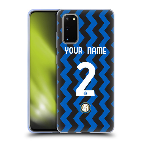 Custom Customised Personalised Inter Milan 2020/21 Crest Kit Home Soft Gel Case for Samsung Galaxy S20 / S20 5G