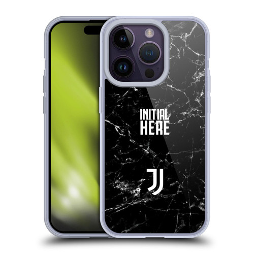 Custom Customised Personalised Juventus Football Club Graphics Marble Soft Gel Case for Apple iPhone 14 Pro