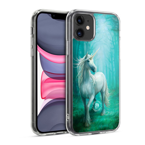 Anne Stokes Mythical Creatures Forest Unicorn Soft Gel Case for Apple iPhone 11