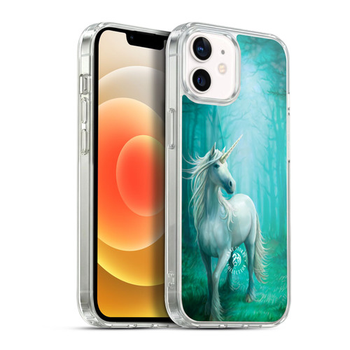 Anne Stokes Mythical Creatures Forest Unicorn Soft Gel Case for Apple iPhone 12 / iPhone 12 Pro & MagSafe