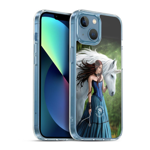 Anne Stokes Mythical Creatures Enchanted Fool Soft Gel Case for Apple iPhone 13 Mini & MagSafe
