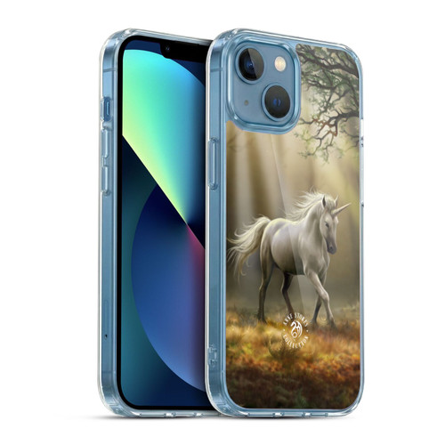 Anne Stokes Mythical Creatures Glimpse of a Unicorn Soft Gel Case for Apple iPhone 13 Mini & MagSafe