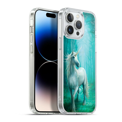 Anne Stokes Mythical Creatures Forest Unicorn Soft Gel Case for Apple iPhone 13 Pro Max & MagSafe