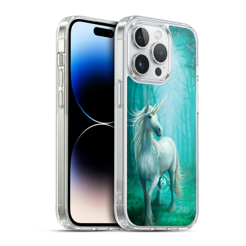 Anne Stokes Mythical Creatures Forest Unicorn Soft Gel Case for Apple iPhone 13 Pro & MagSafe