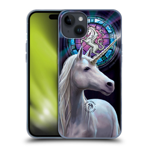Anne Stokes Mythical Creatures Enlightenment Soft Gel Case for Apple iPhone 15 Plus