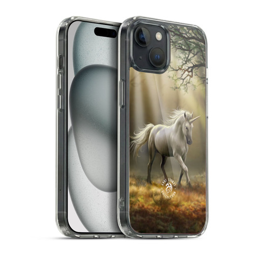 Anne Stokes Mythical Creatures Glimpse of a Unicorn Soft Gel Case for Apple iPhone 15 Plus & MagSafe